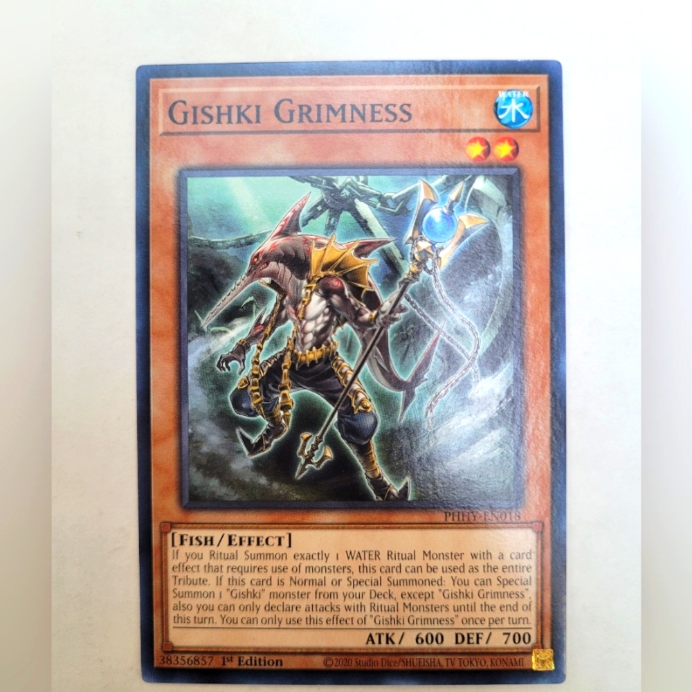 Photon Hypernova Gishki Grimness PHHY-EN018 Fish Level 2 Monster Yu-gi-oh Card